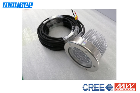 Đèn chiếu sáng bằng thép không gỉ 316 18W 24V trắng tinh khiết làm việc trên thuyền
