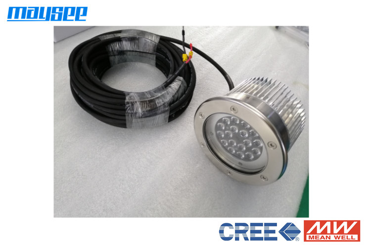 Đèn LED lũ bằng thép không gỉ 18W 2400lm IP68 Chống nước với tản nhiệt cho thuyền
