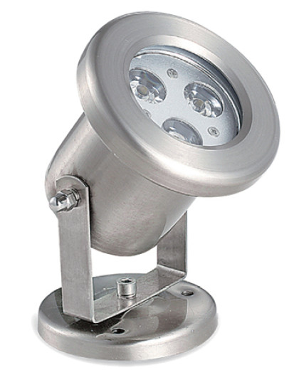 Đèn LED bể bơi 24VDC 3W chất liệu 304 SS lắp đặt bằng giá đỡ điều chỉnh góc